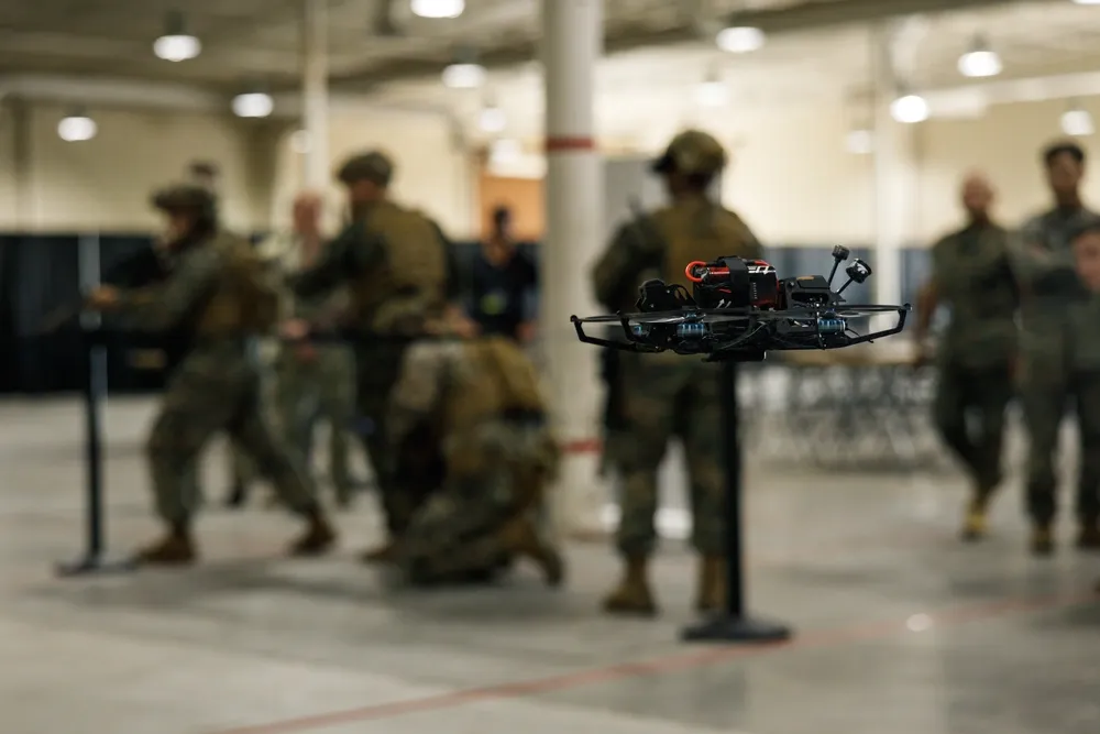 State-of-the-art drone grounded due to cyan ink cartridge