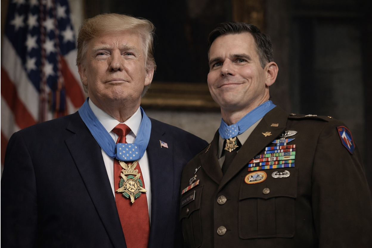 Trump awarded Medal of Honor for locating a CW5